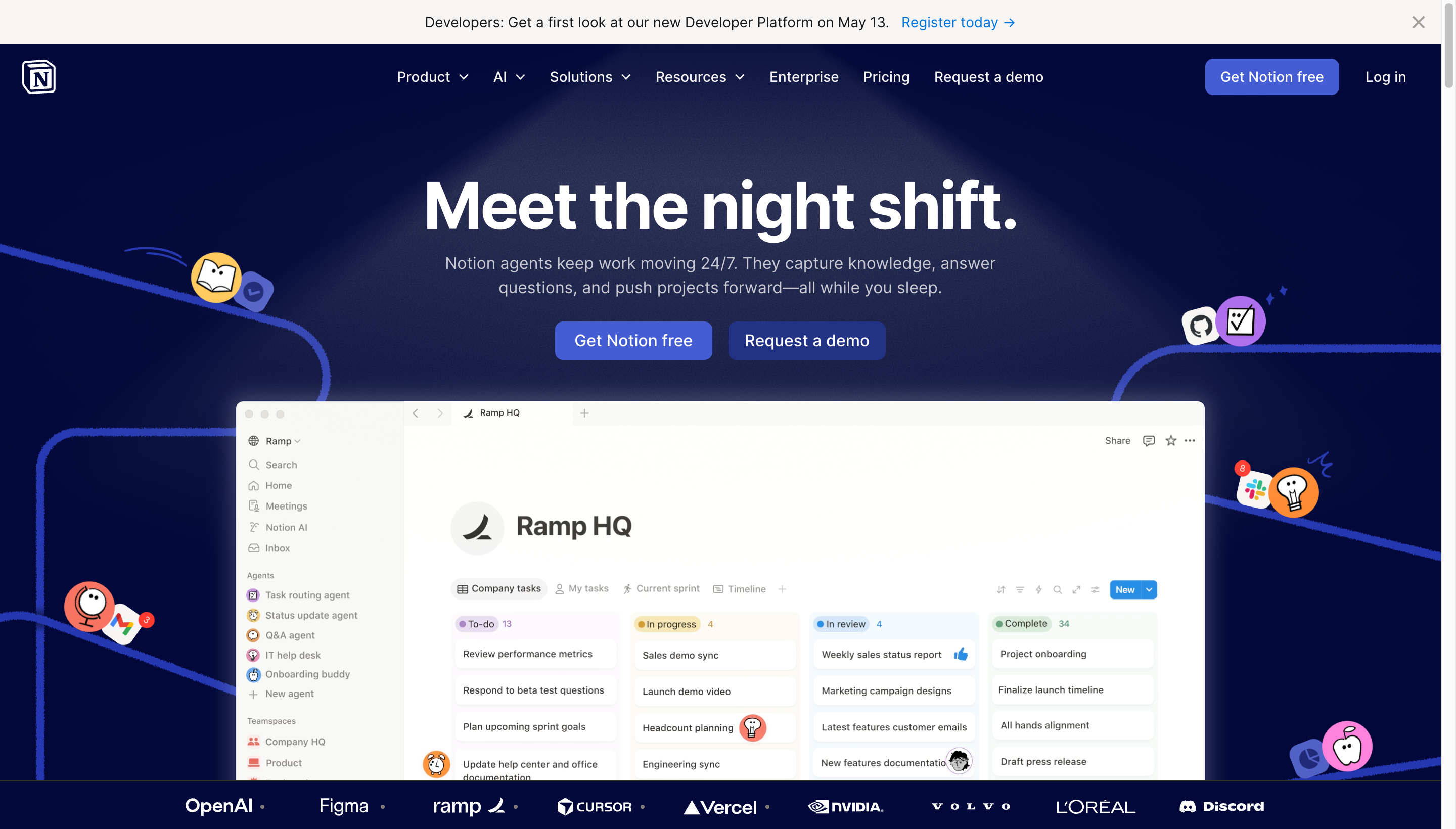 Notion workspace for docs and playbooks